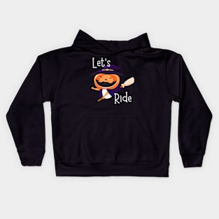 Fun Halloween Pumpkin Ready to Ride Kids Hoodie